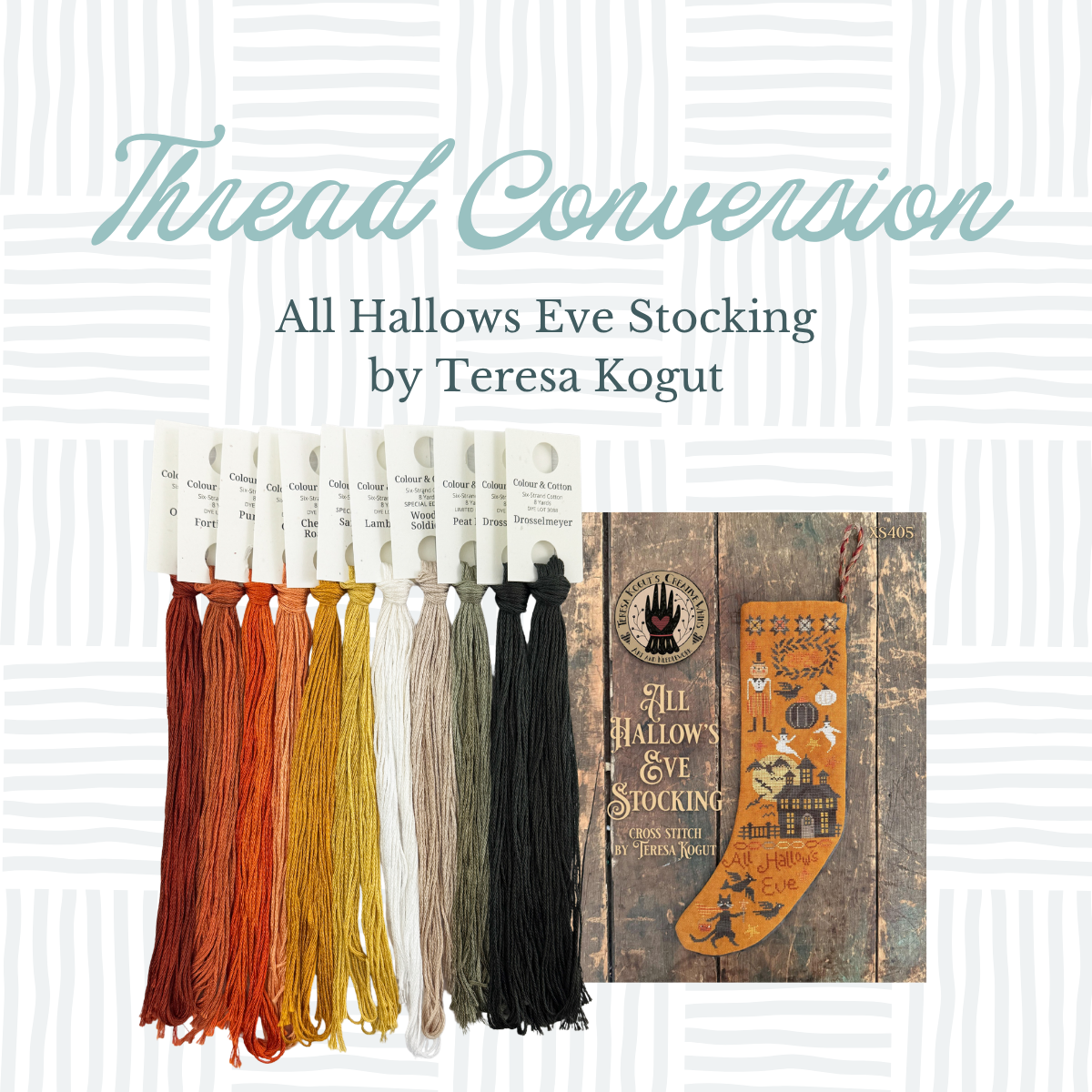 Thread Conversion Pack - All Hallows Eve Stocking by Teresa Kogut