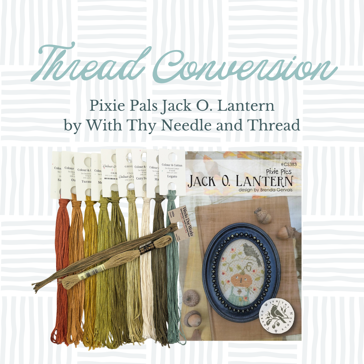 Thread Conversion Pack - Pixie Pals Jack O. Lantern by With Thy Needle and Thread