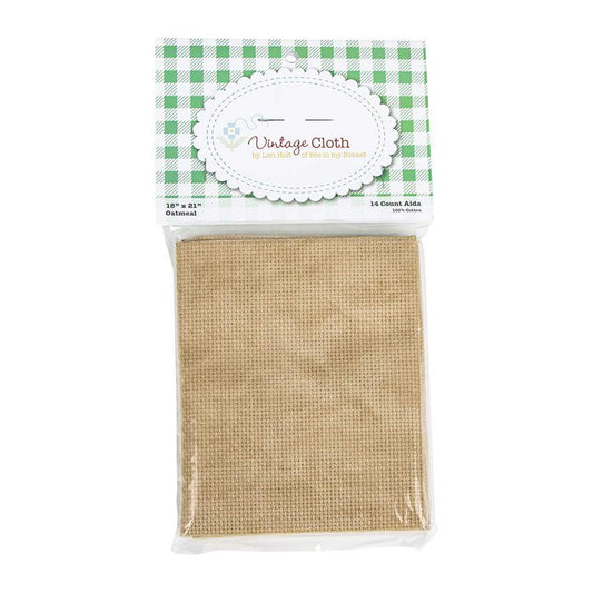 Lori Holt Vintage Cloth 14 count Aida Oatmeal