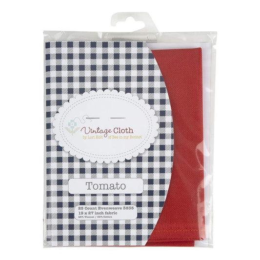 Lori Holt Vintage Cloth 25-Count Lugana Tomato