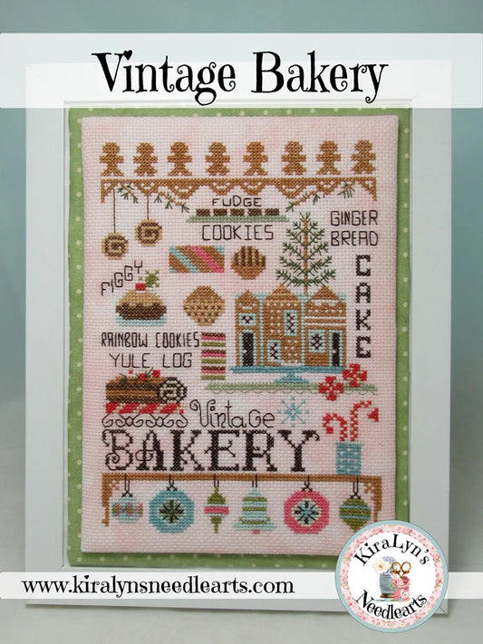 Vintage Christmas Bakery Pattern