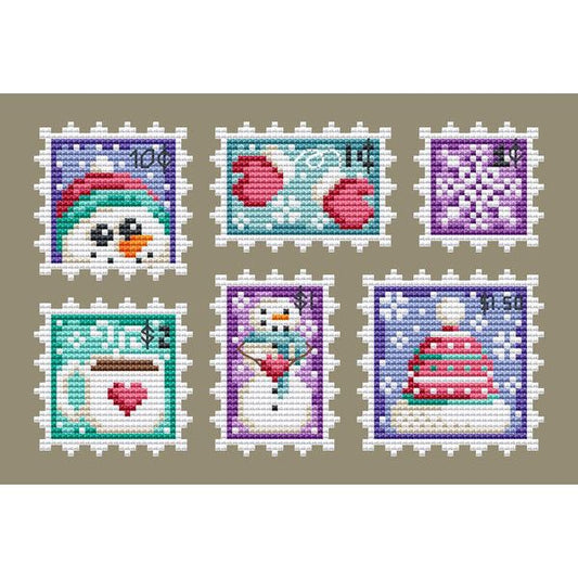 Winter Stamp Collection Pattern