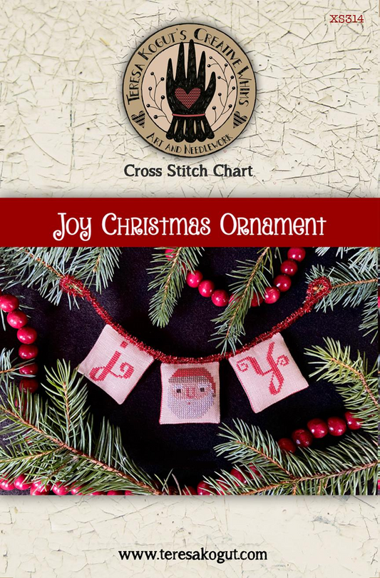 Joy Christmas Ornament Pattern