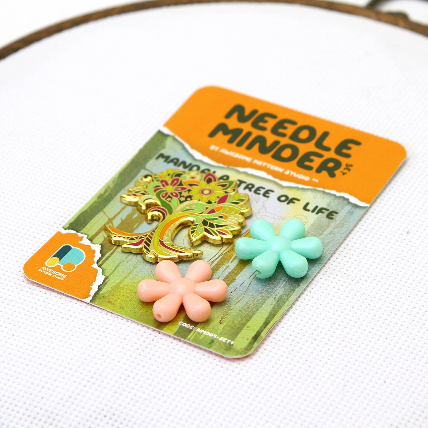 Mandala Tree of Life - Magnetic Needle Minder Set #1