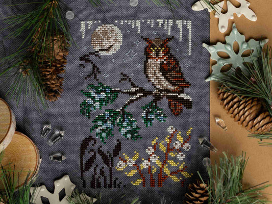 Winter Moon Nature Walk Pattern
