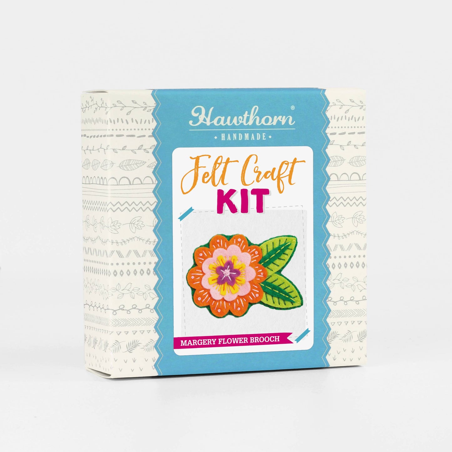 Margery Flower Felt Craft Brooch Kit