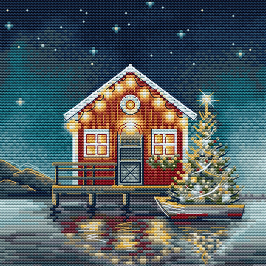 Christmas Night at The Pier Cross Stitch Kit