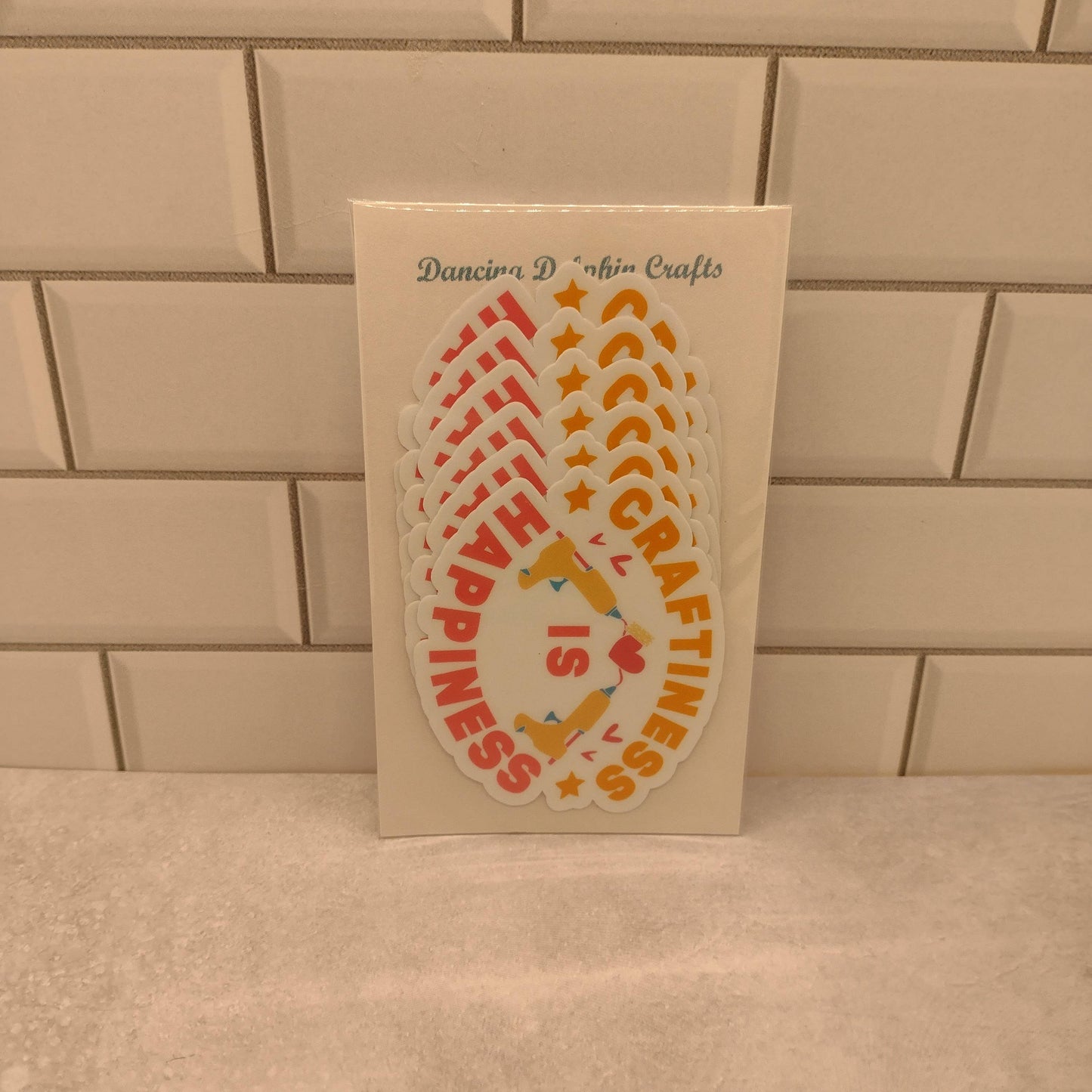 Craftiness is Happiness Sticker