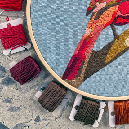Embroidery and Beadwork Kit Cardinal