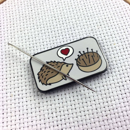 Hedgehog Pincushion Love Needle Minder