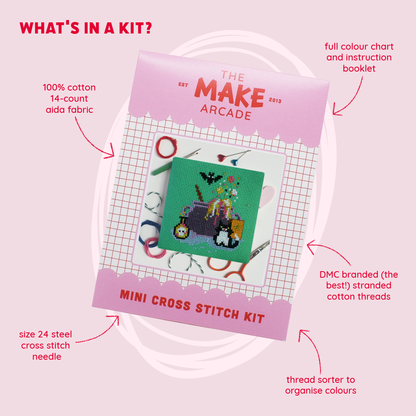 Hocus Pocus Mini Cross Stitch Kit