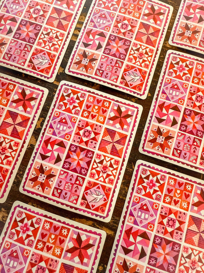 Stitched With Love Sticker