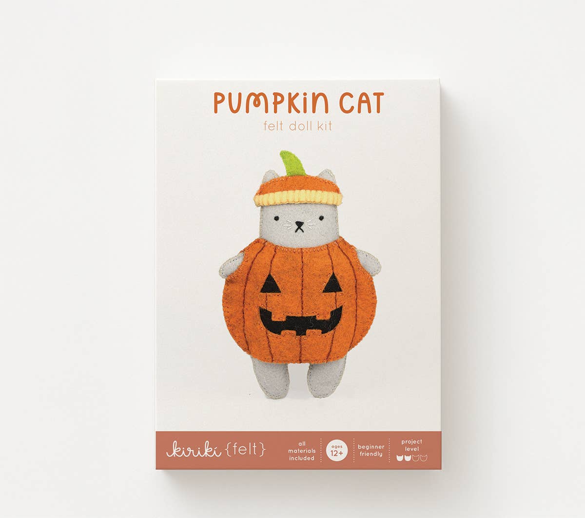 Pumpkin Cat Felt Doll Kit