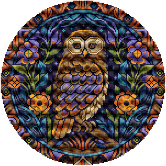 Cross Stitch Kit Night Owl