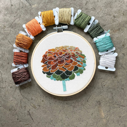 Embroidery Kit Zinnia No. 2