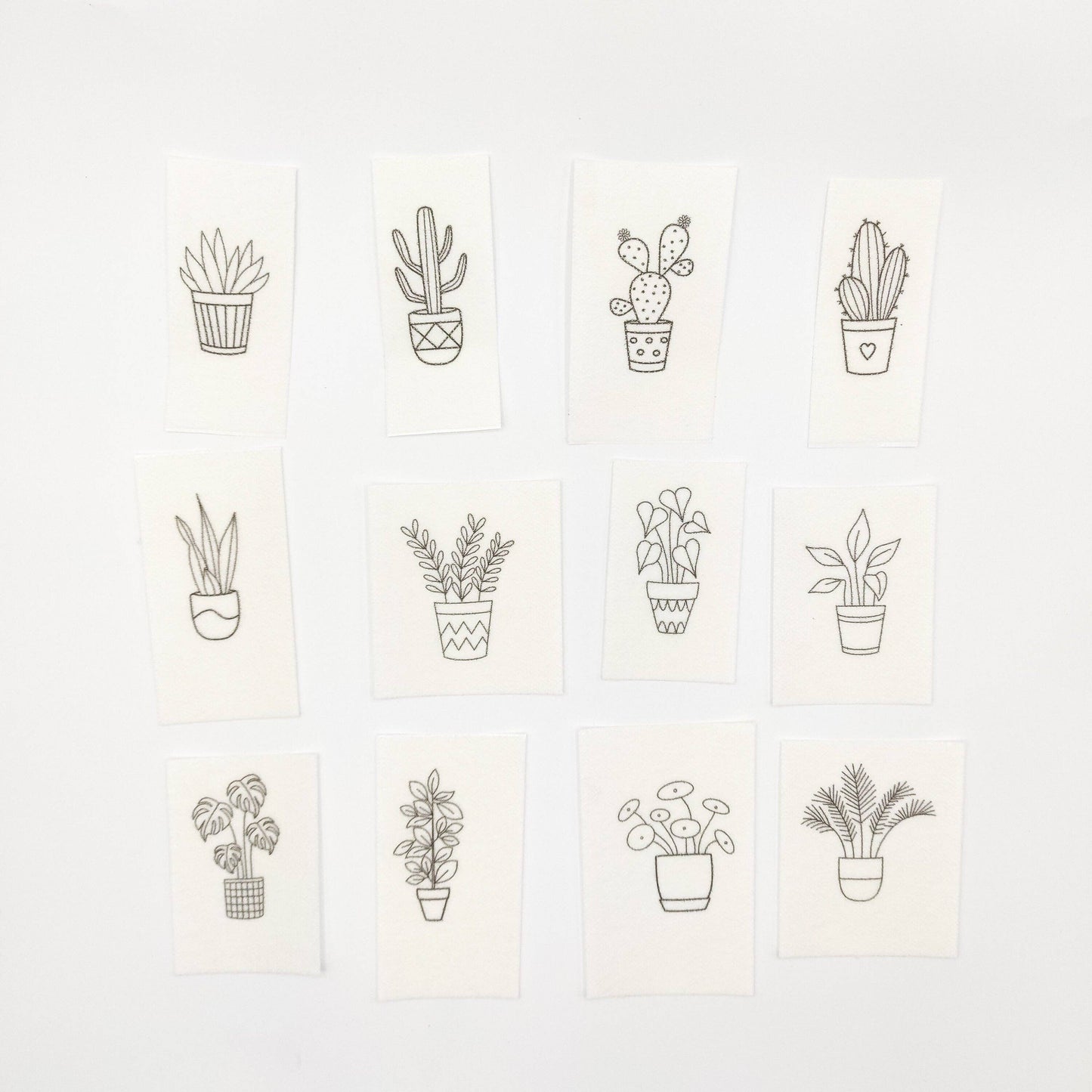 House Plant Stick & Stitch Hand Embroidery Patterns