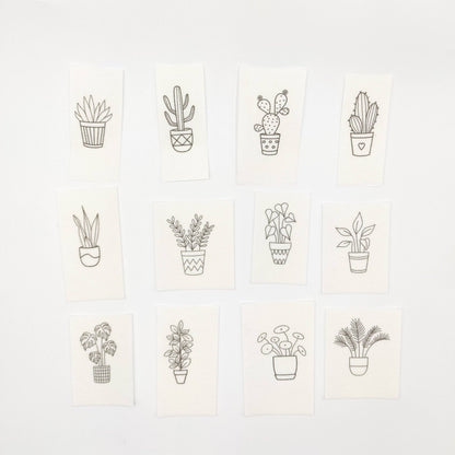 House Plant Stick & Stitch Hand Embroidery Patterns