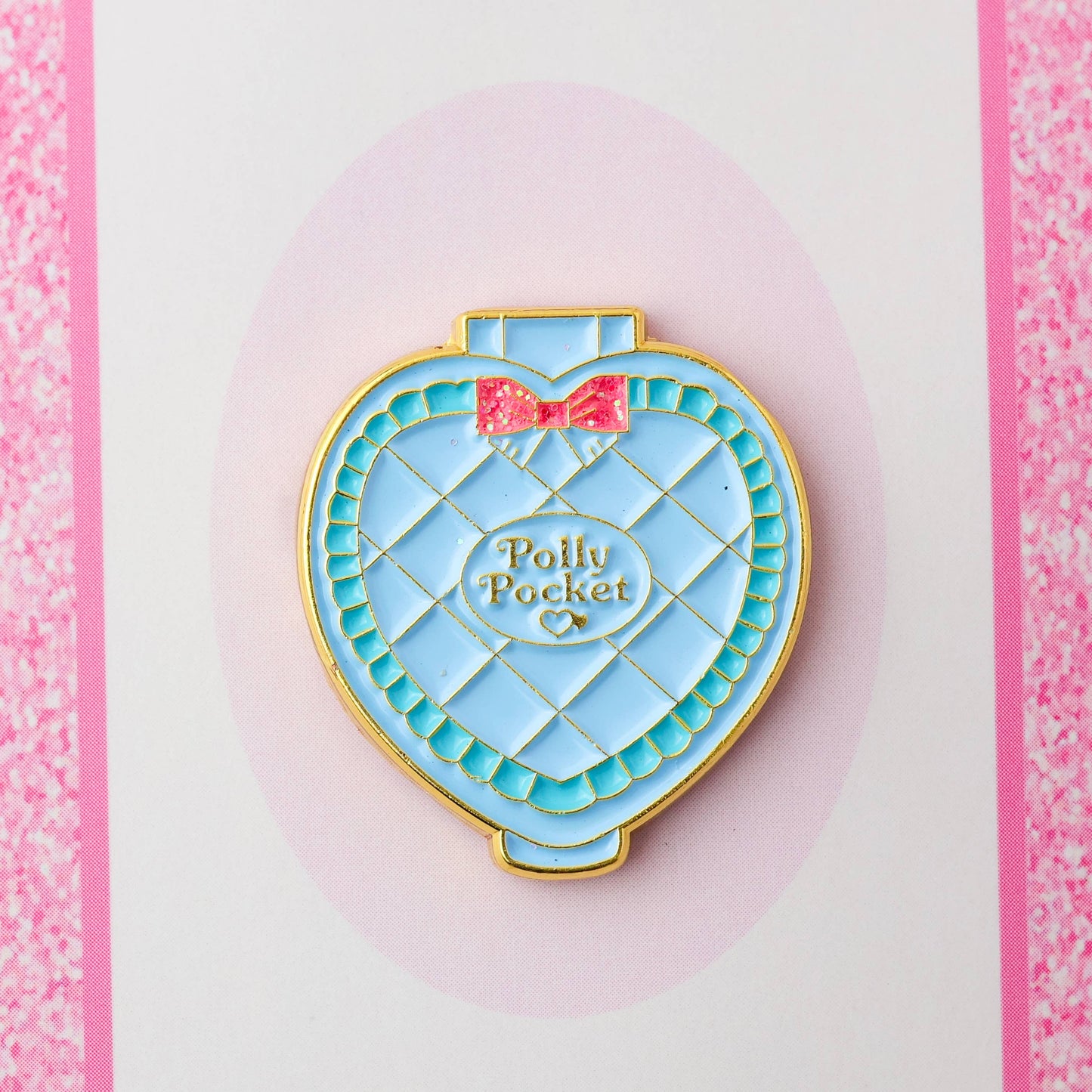 Blue Pocket Doll Compact Needle Minder