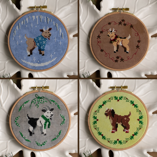 Yuletide Goats Pattern