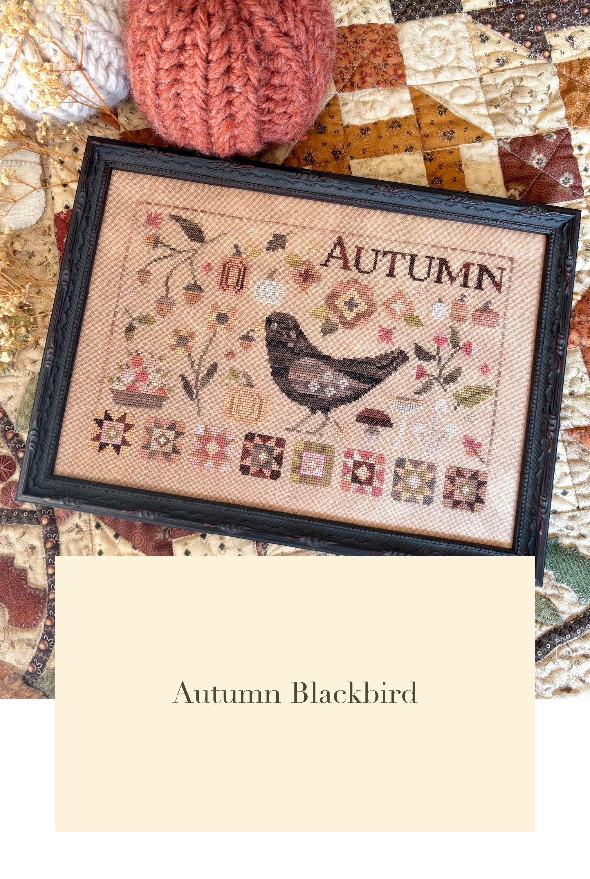 Autumn Blackbird Pattern