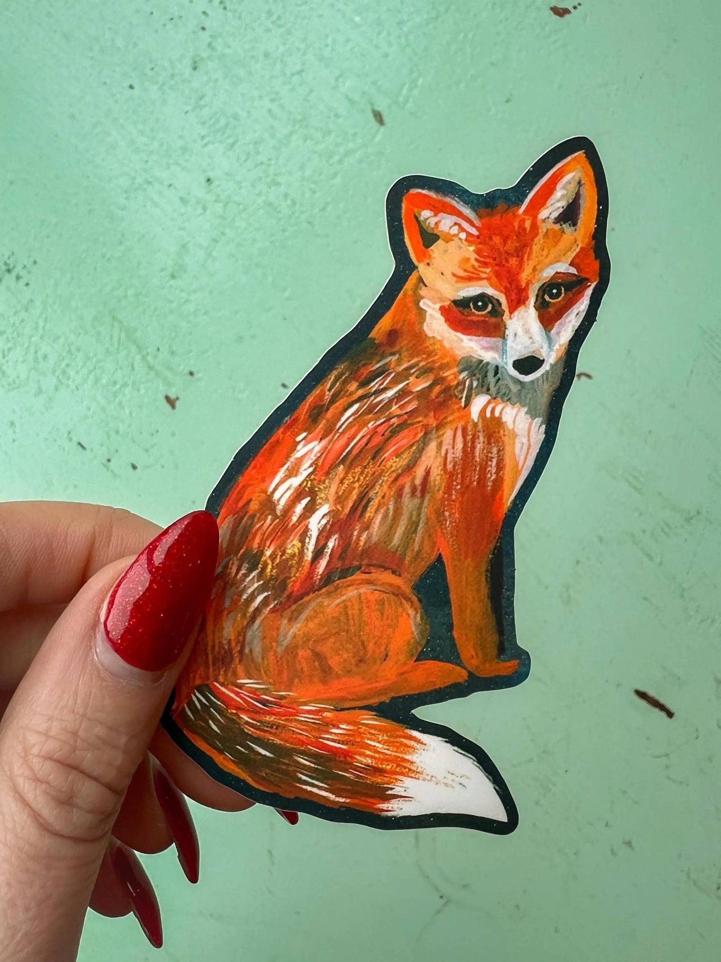 Red Fox Matte Sticker