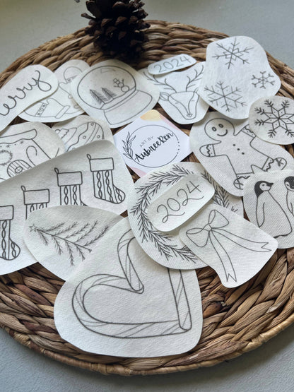 Stick and Stitch Embroidery Peel and Stick Holiday Mega