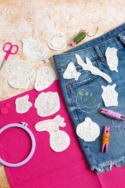 Moon Garden Stick & Stitch Embroidery Pack