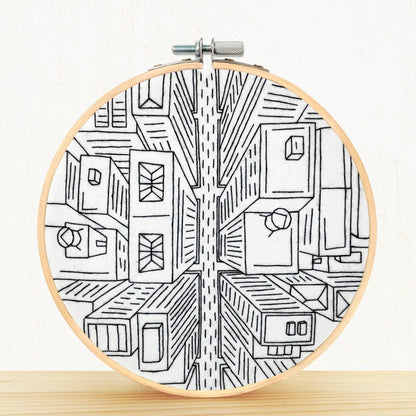 Bird's Eye View NYC Embroidery Kit