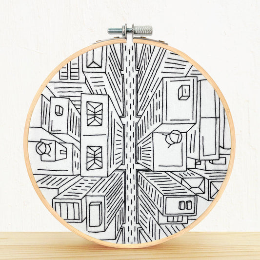 Bird's Eye View NYC Embroidery Kit