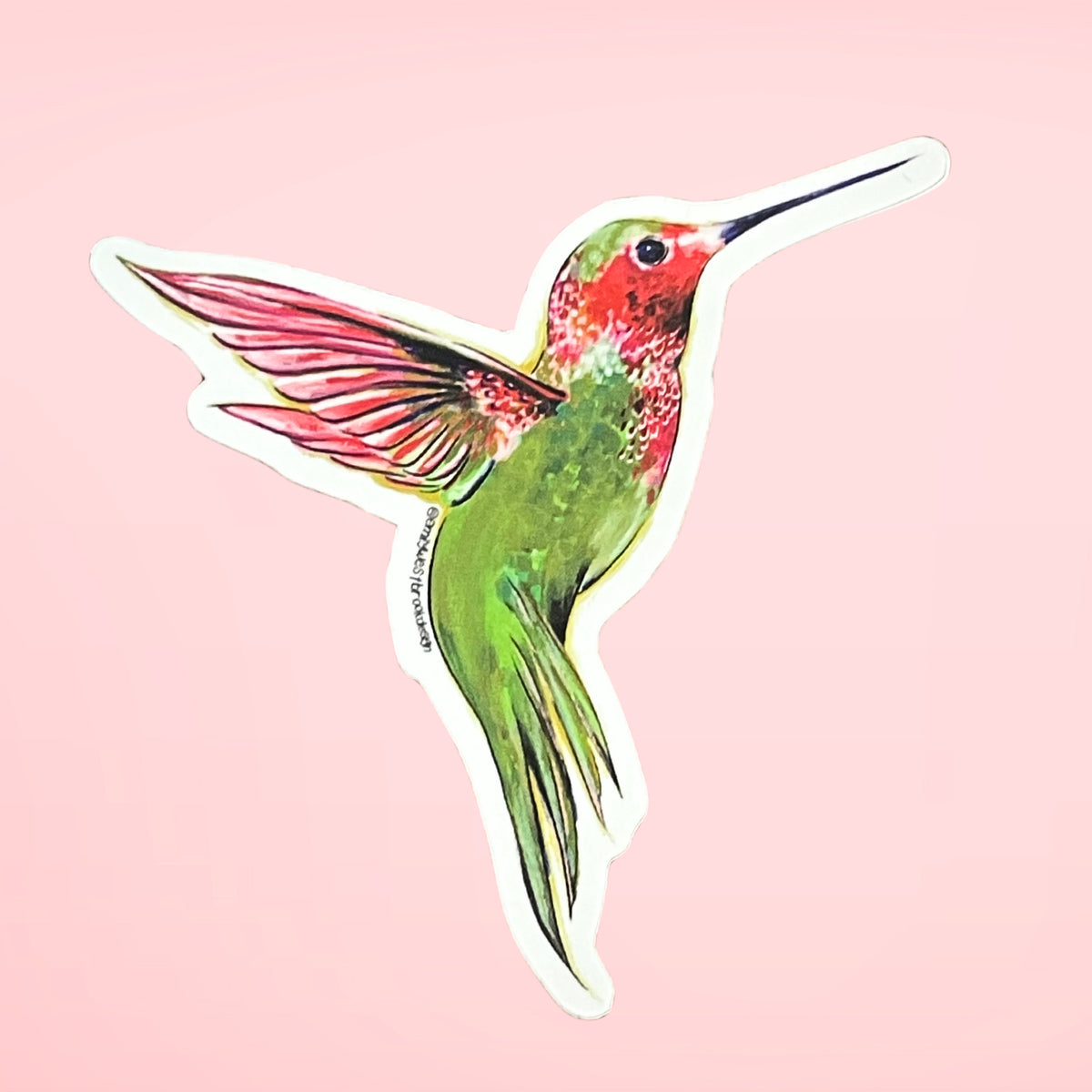 Hummingbird Stickr Hummingbird Sticker – Colour and Cotton