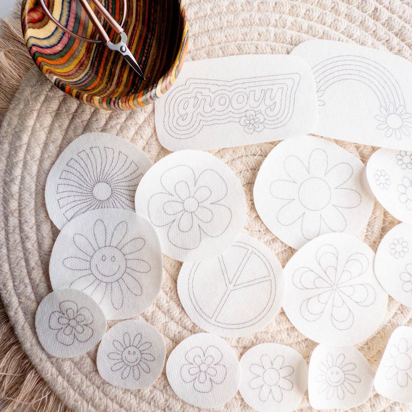 1970's Stick and Stitch Retro Embroidery Patterns