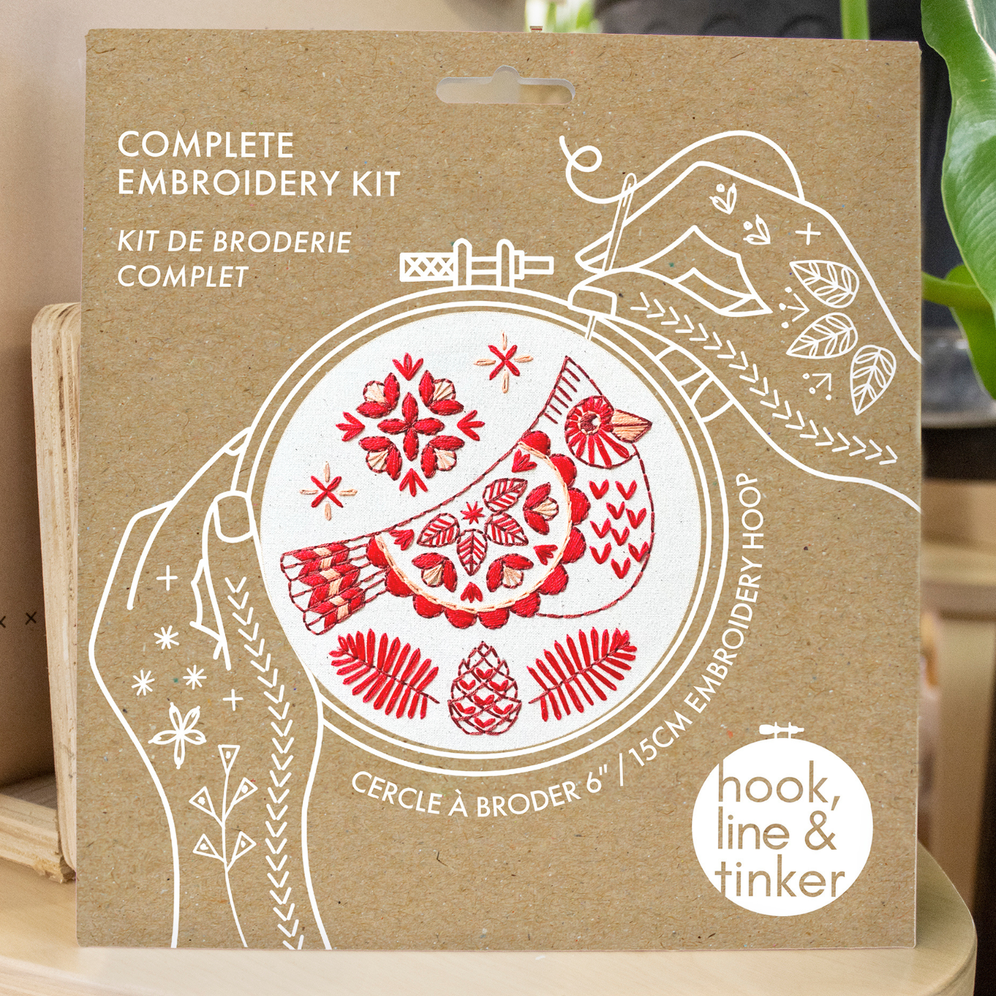 Cardinal Embroidery Kit