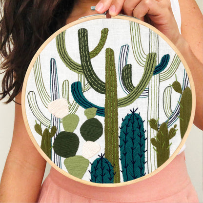 Cactus Garden Embroidery Kit