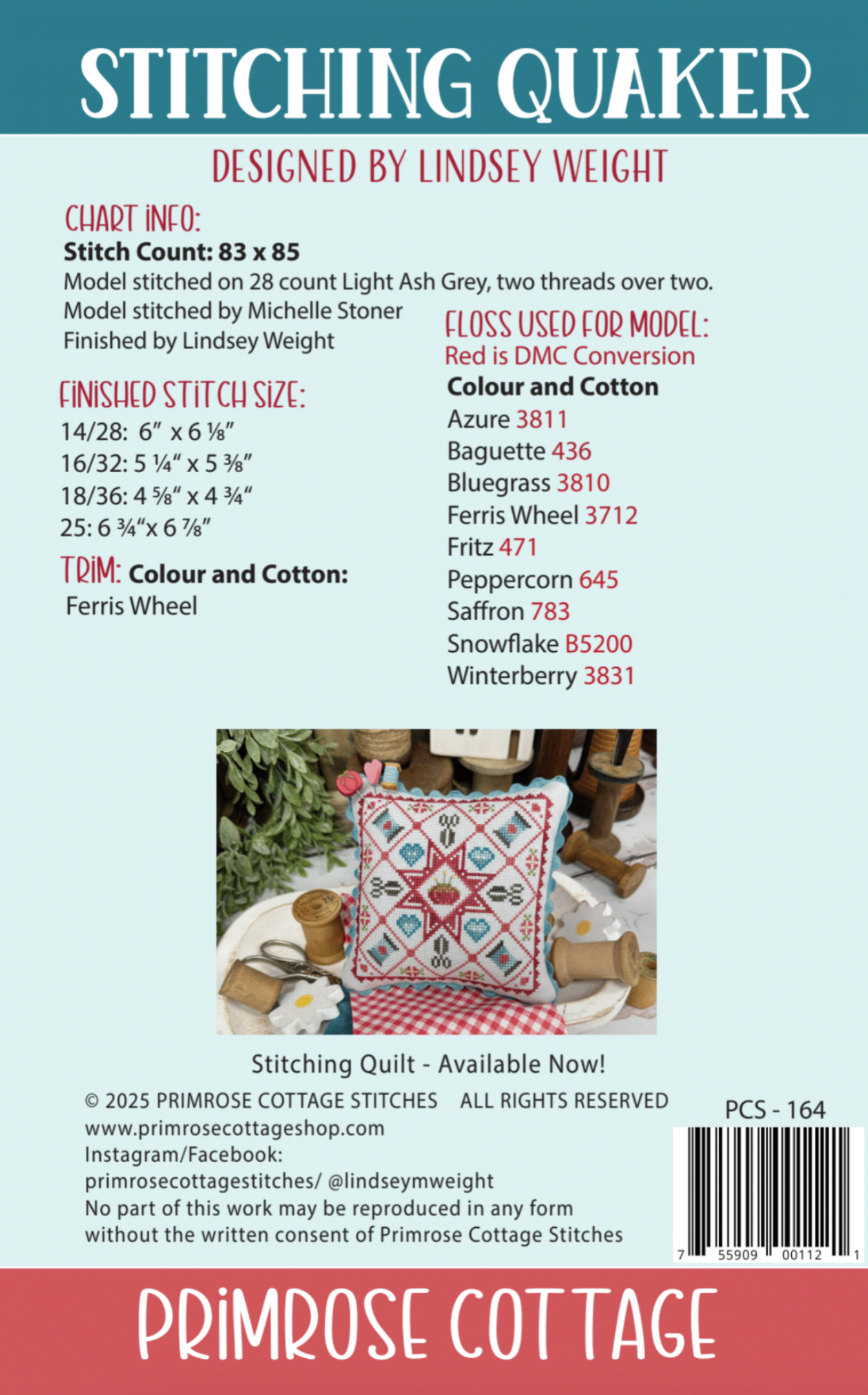 Stitching Quaker Pattern