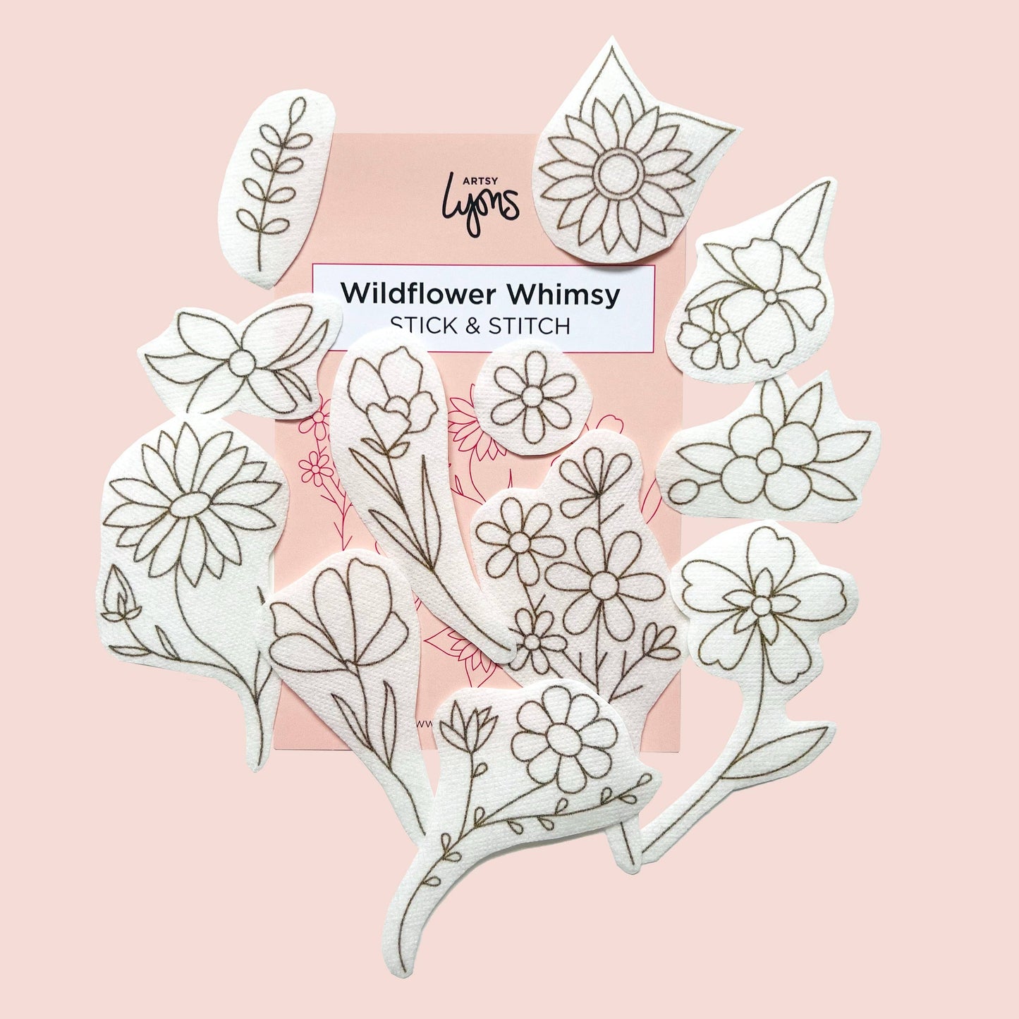 Wildflower Whimsy Stick & Stitch Embroidery Pack
