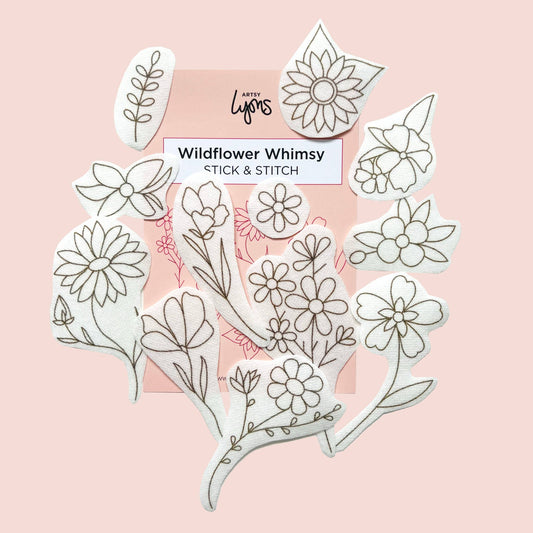 Wildflower Whimsy Stick & Stitch Embroidery Pack