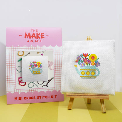 Watering Can Mini Cross Stitch Kit