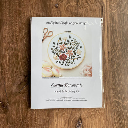 Earthy Botanicals Embroidery Kit