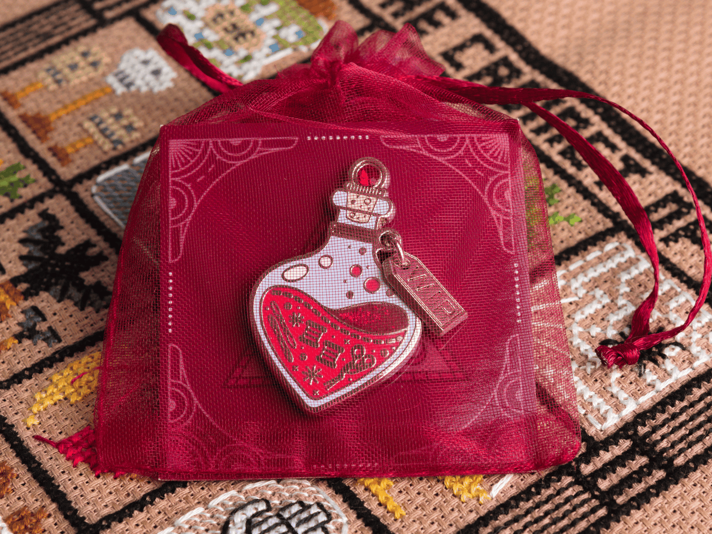 Rode Toverdrank Fles Needle Minder