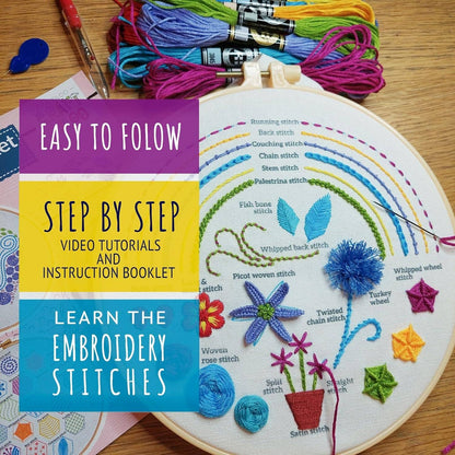Stitch Dictionary Heart Embroidery Kit
