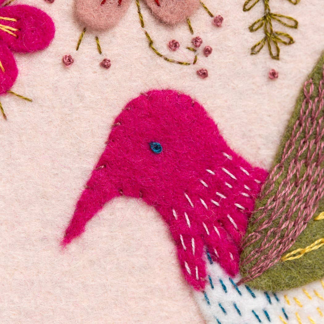 Hummingbird Applique Hoop Craft Kit