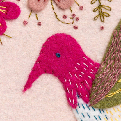 Hummingbird Applique Hoop Craft Kit