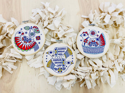 Turtle Doves Embroidery Kit