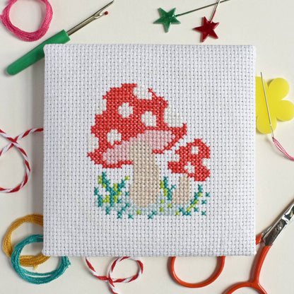 Toadstool Mini Cross Stitch Kit