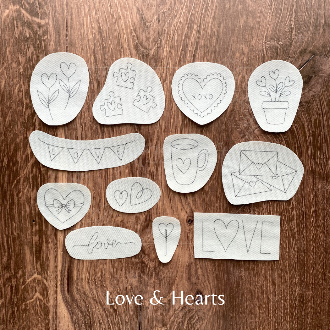 Valentines Love and Hearts Stick and Stick Packs