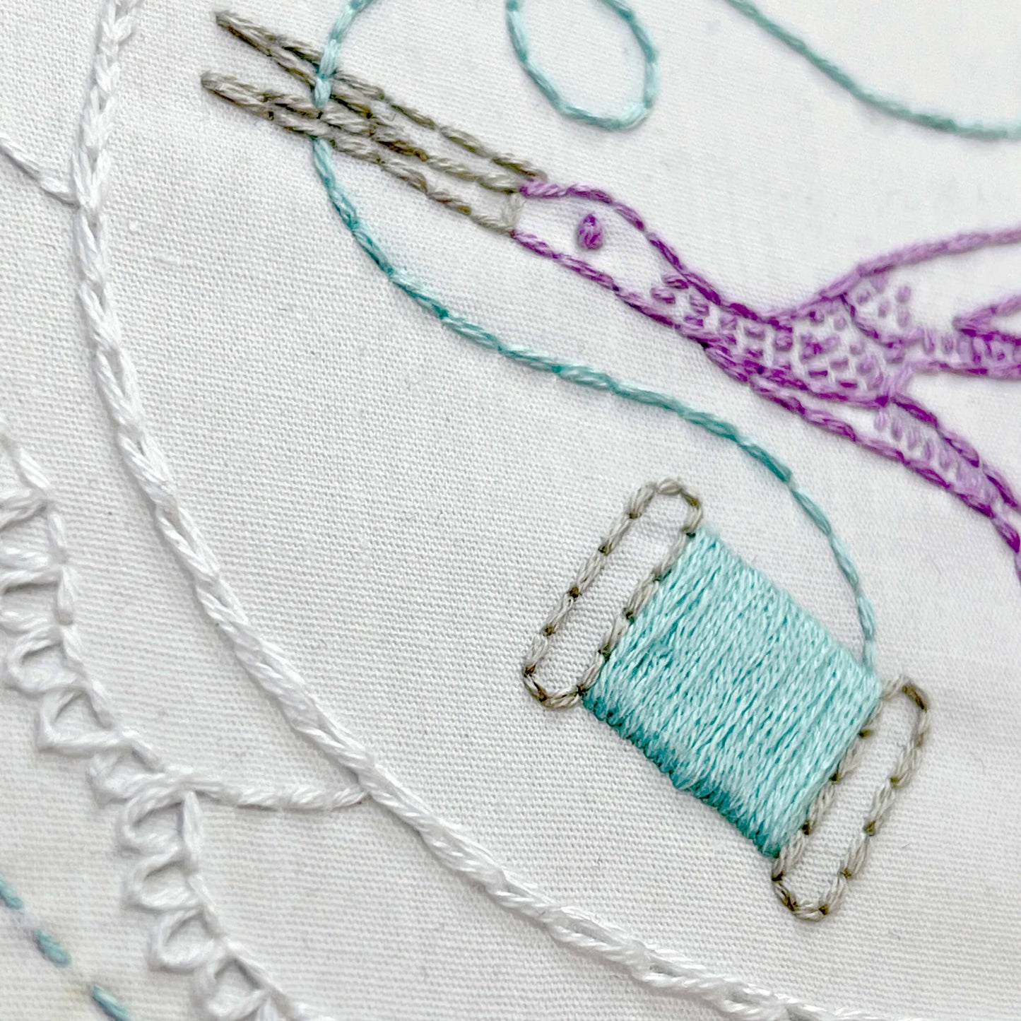 Scissors and Floss Embroidery Kit