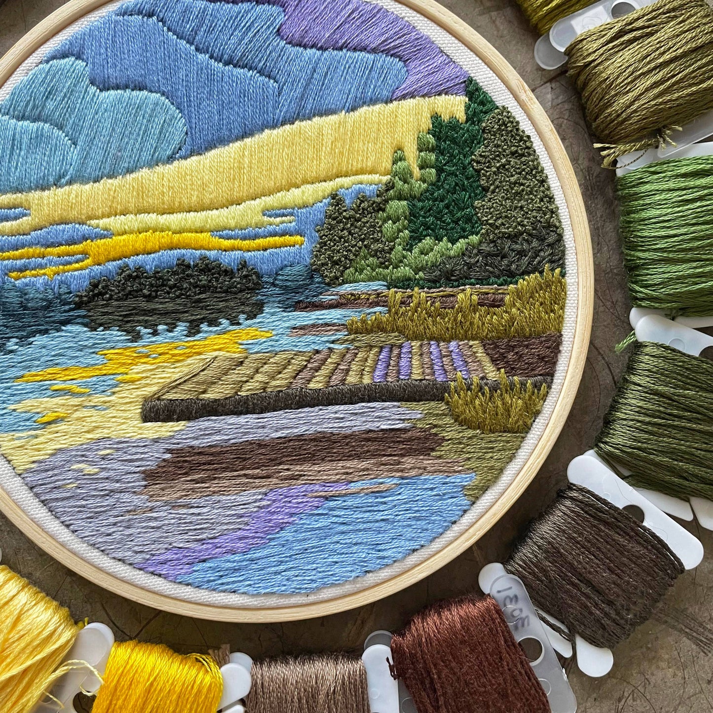 Embroidery Kit Lakeside