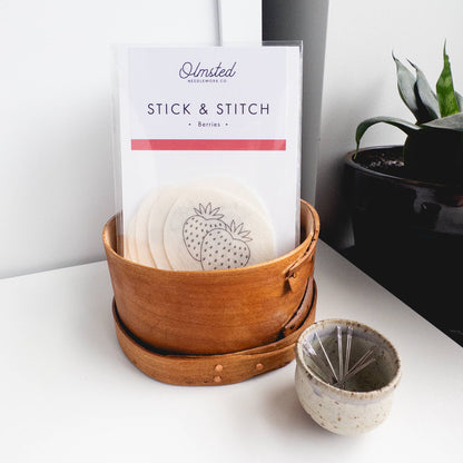 Stick and Stitch Berry Embroidery Pattern