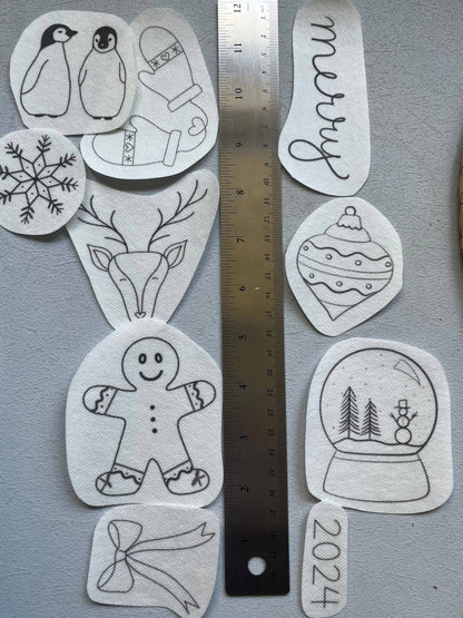 Stick and Stitch Embroidery Peel and Stick Holiday Mega