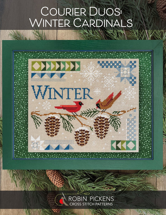 Courier Duos Winter Cardinals Pattern